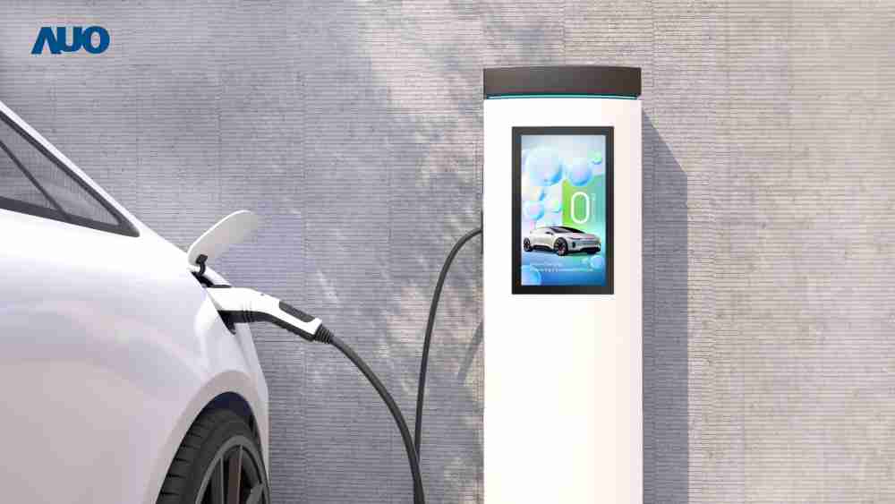 友達〝EVSE車用充電樁解決方案〞專為電動汽車充電樁設計，，，具有高亮度、、、克服戶外艱難環境的耐溫、、、、耐紫外線等特性，，並搭載散熱性及擴充性強的高效能工業電腦，，，，可實現人機互動訴求，，，，如資訊顯示、、支付等應用